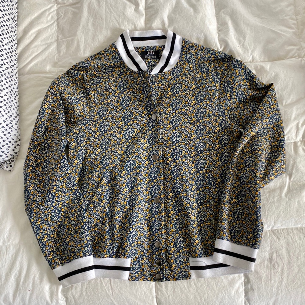 Wildfang x LUCCA varsity bomber  jacket
